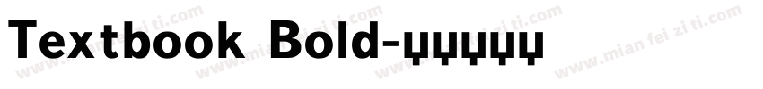 Textbook Bold字体转换